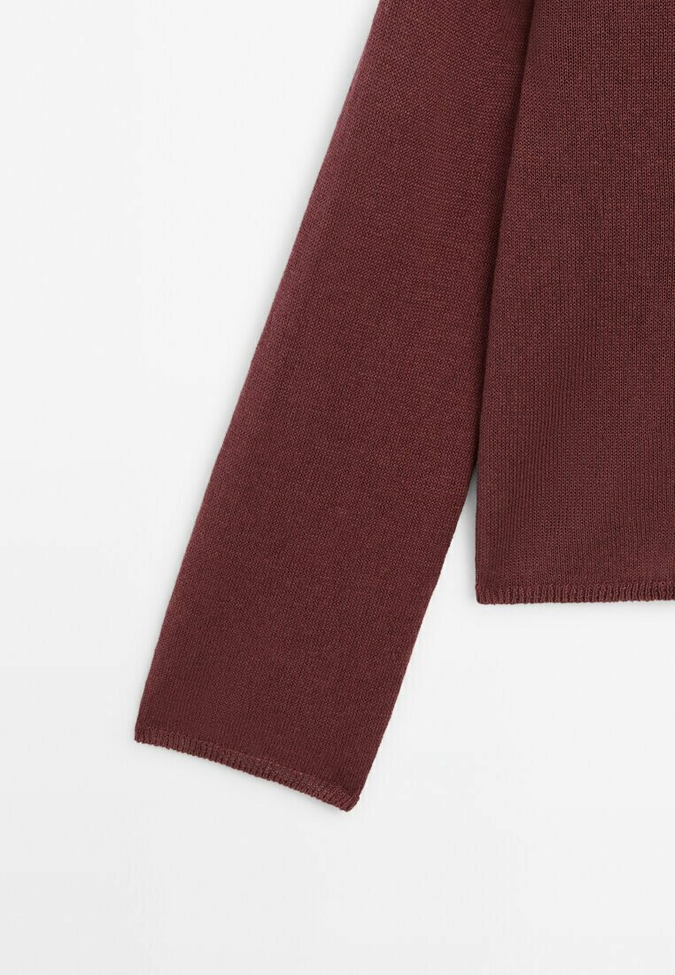 

Вязаный свитер Massimo Dutti, темно-фиолетовый