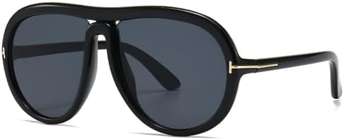 

Ретро-солнцезащитные очки большого размера 2026 года для женщин, винтажные солнцезащитные очки для мужчин и женщин, классические черные, для активного отдыха MTZJH, C1