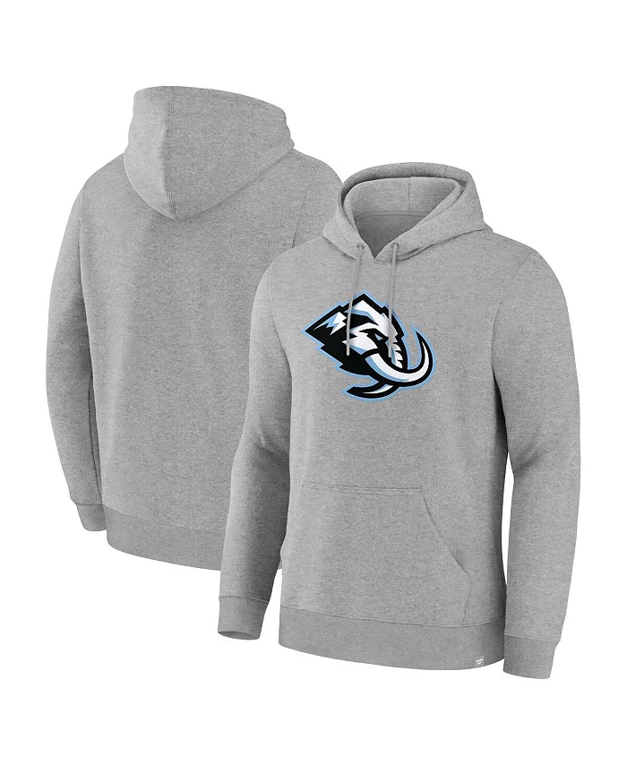 

Мужская толстовка с капюшоном Heather Gray Utah Mammoth Primary Logo Legacy Fleece Fanatics