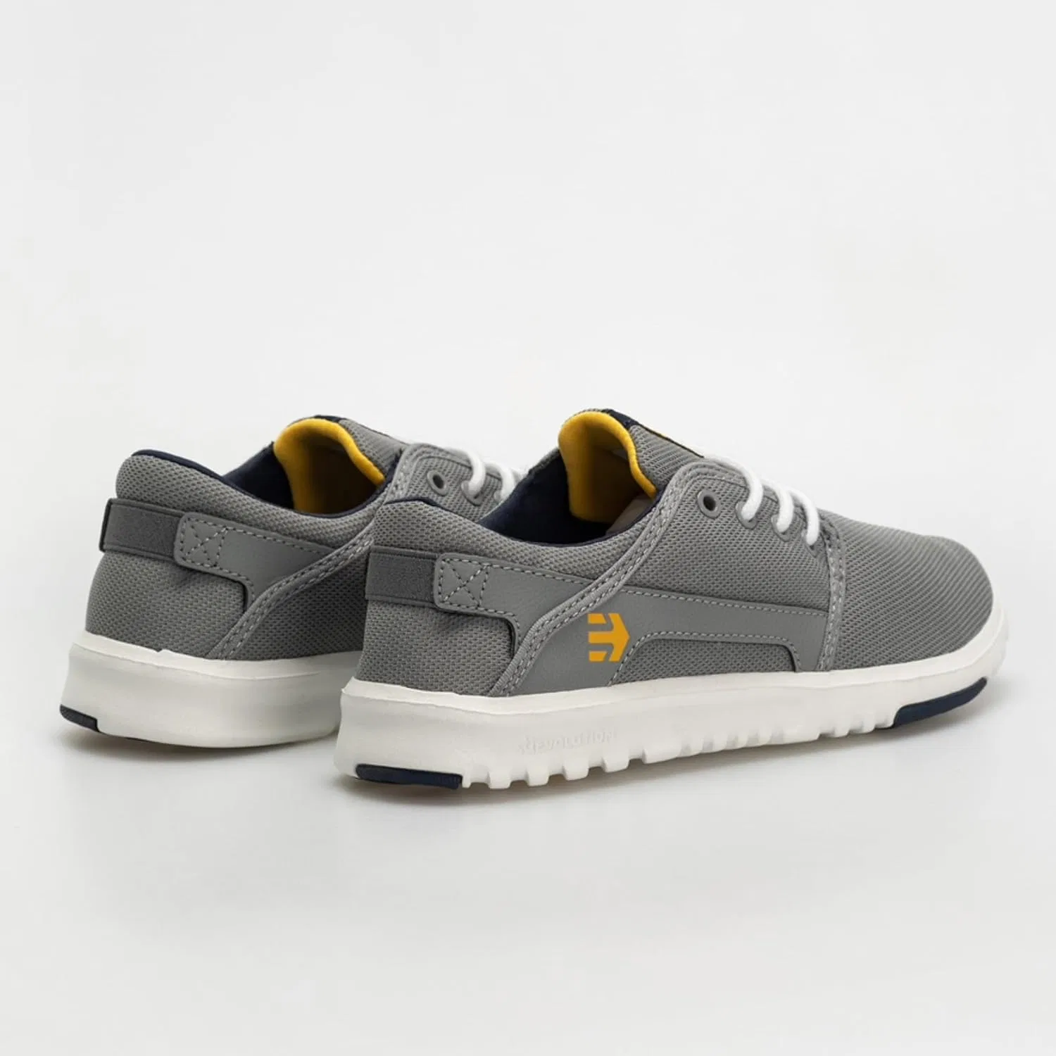 Мужские скейтбордные кроссовки Etnies Scout, Grey Navy Yellow — фото 4