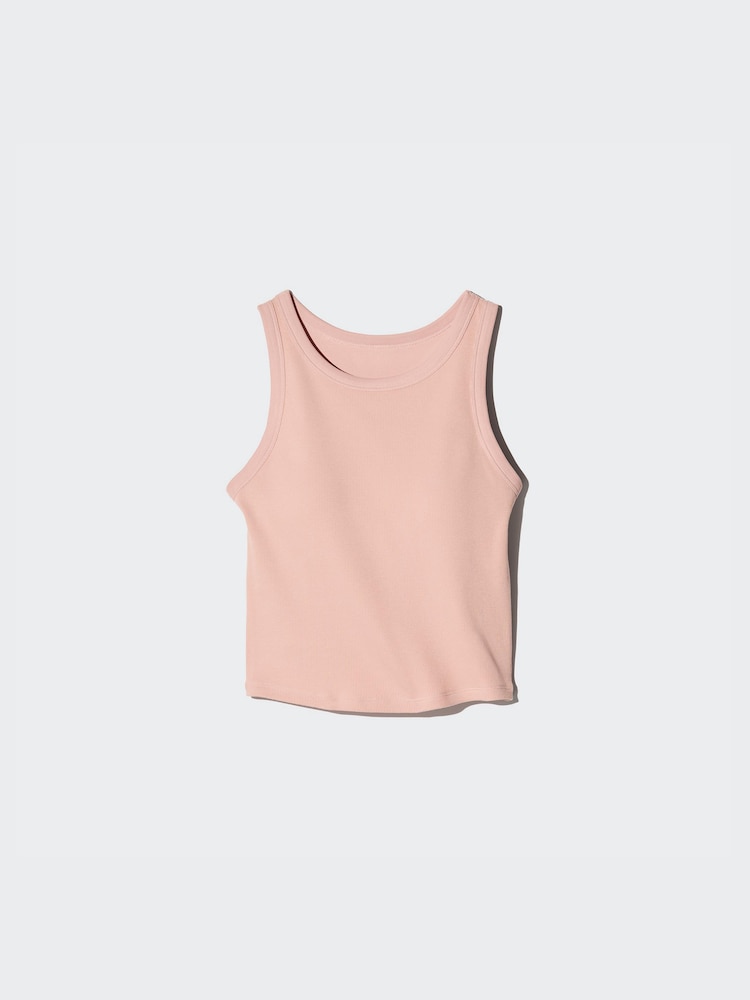Майка женская в рубчик Uniqlo, цвет 09 черный — фото 3