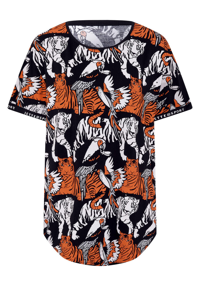 

Футболка с изящным лейблом JETTE SPORT, цвет schwarz