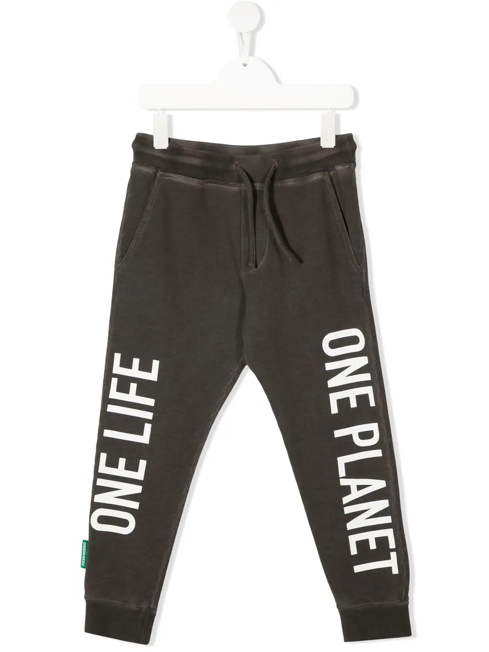 

Спортивные брюки с логотипом и надписью Dsquared2 Kids, серый