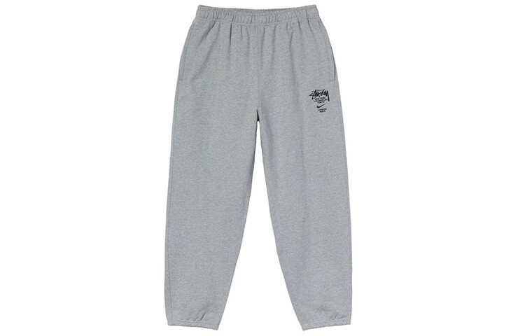 

Трикотажные спортивные штаны Nike X Nike Co-branded Series для мужчин, серые Stussy, серый