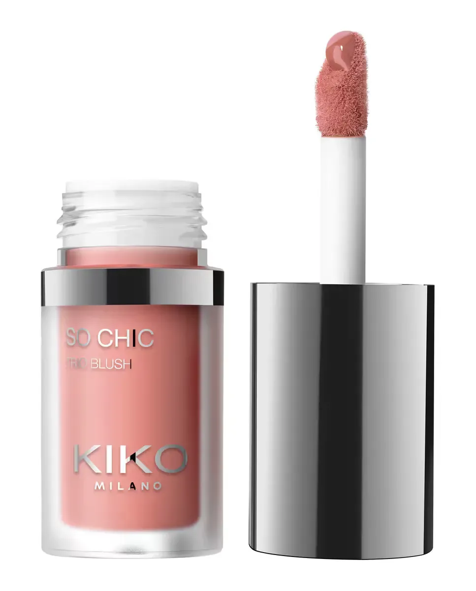 Румяна 3 в 1 So Chic Trio Blush Kiko Milano, 01 Sugar Spice