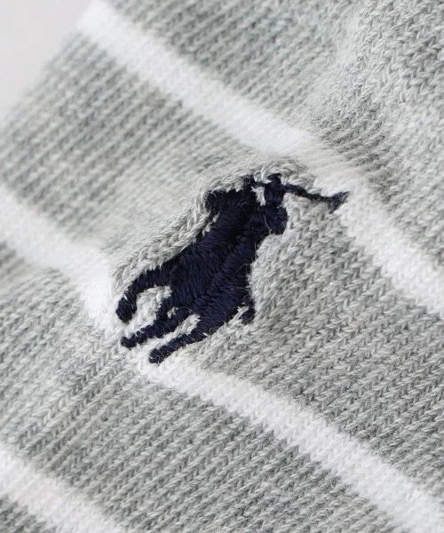 Женские пятипальцевые носки POLO RALPH LAUREN из органического хлопка с полосатым узором 03207963 — фото 2