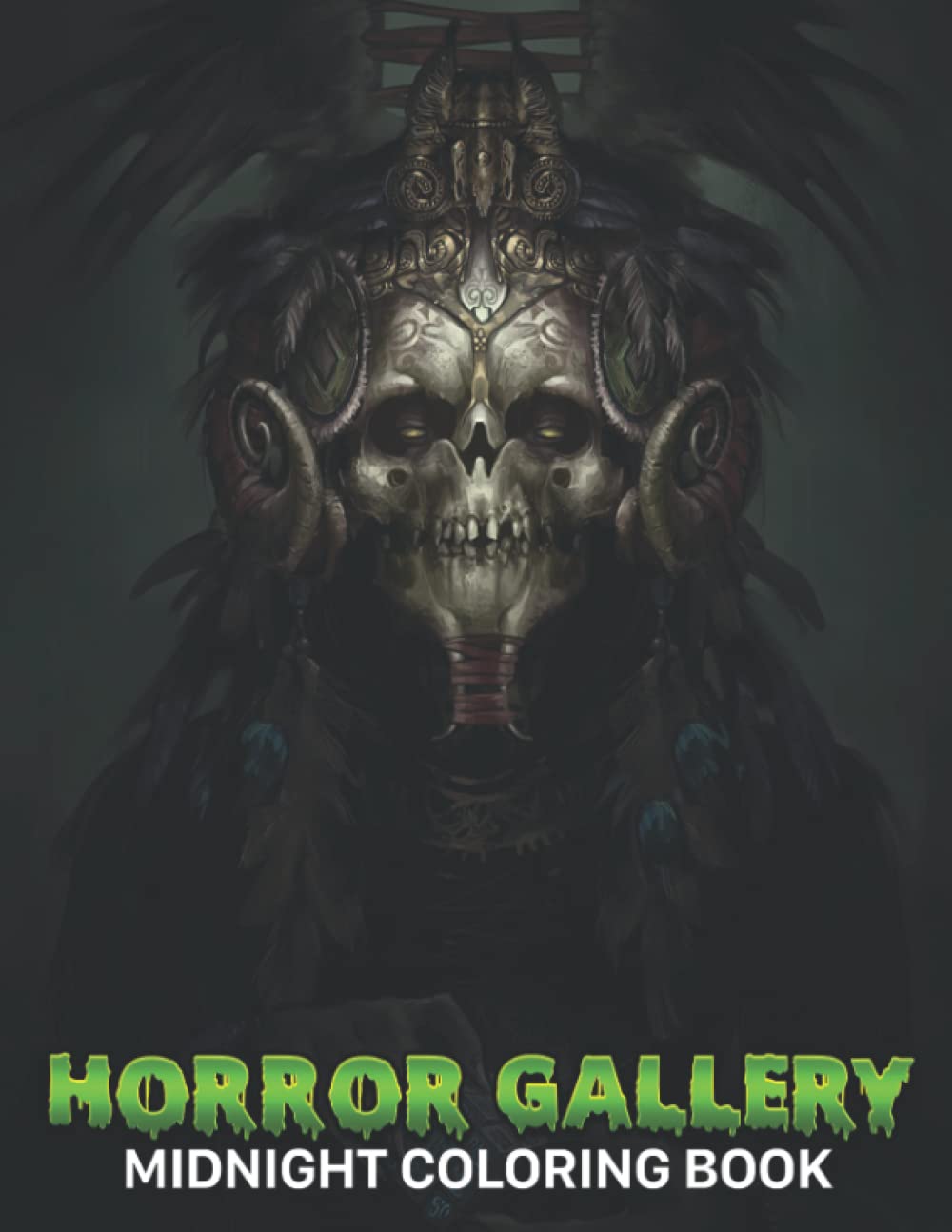 

Midnight Horror Gallery Coloring Book: Fantasy Coloring Pages Black Edition With Horror Gallery Illustrations To Boost Creativity