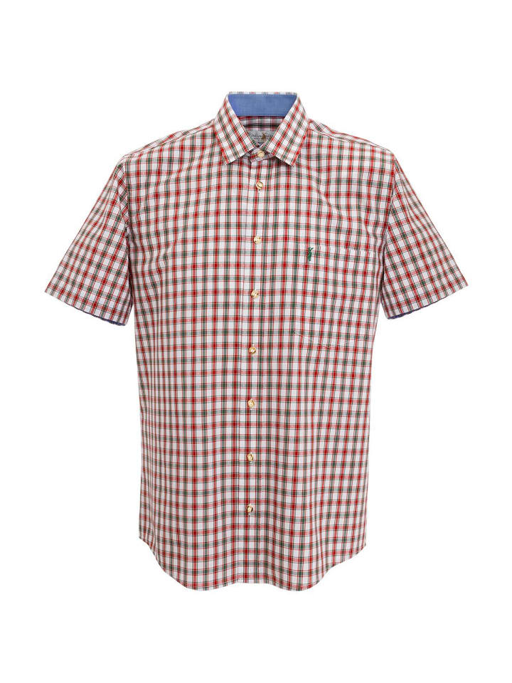 

Almsach Рубашка в клетку KU666LK-CO красного цвета