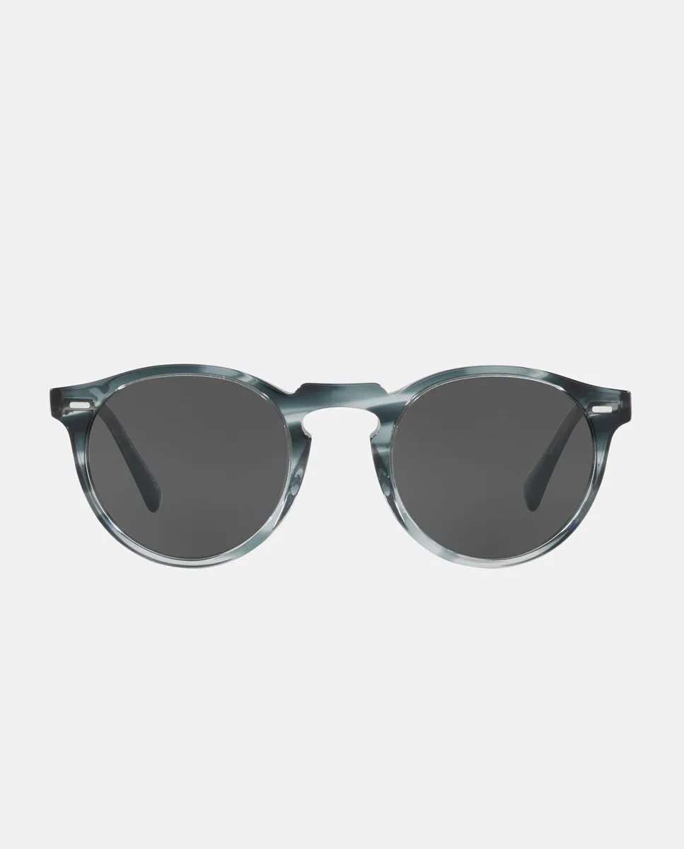 

Круглые коричневые солнцезащитные очки унисекс из ацетата Oliver Peoples, коричневый