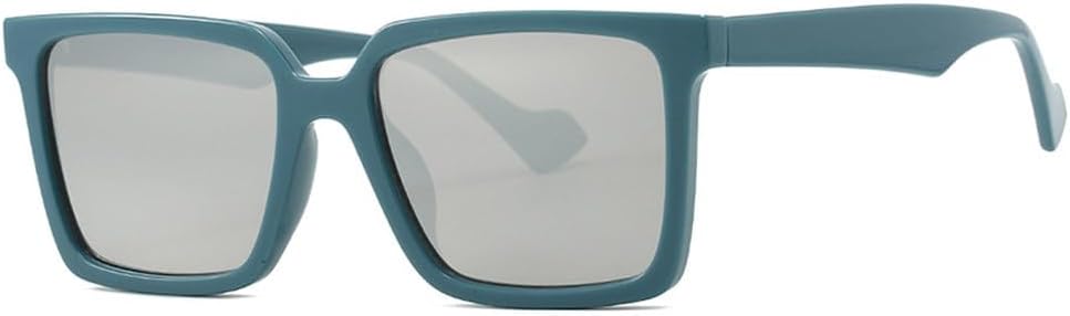 

Классические солнцезащитные очки для женщин, градиентные зеркальные линзы, защита от УФ-излучения UV400, винтажные солнцезащитные очки для мужчин TKKTLLT, Blue Silver Mirror