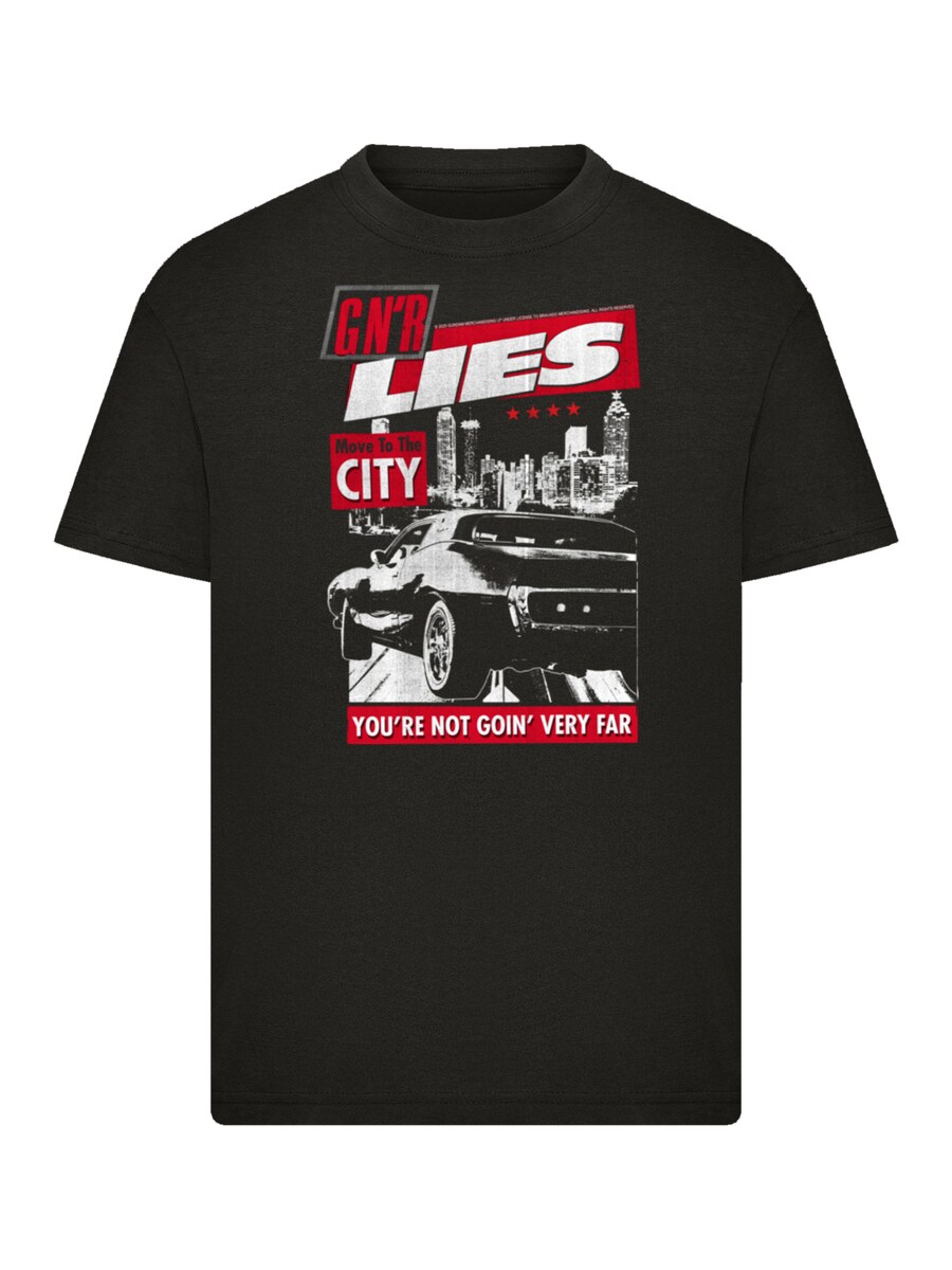 

Рубашка F4NT4STIC Guns NRoses Lies City Rock Music, черный