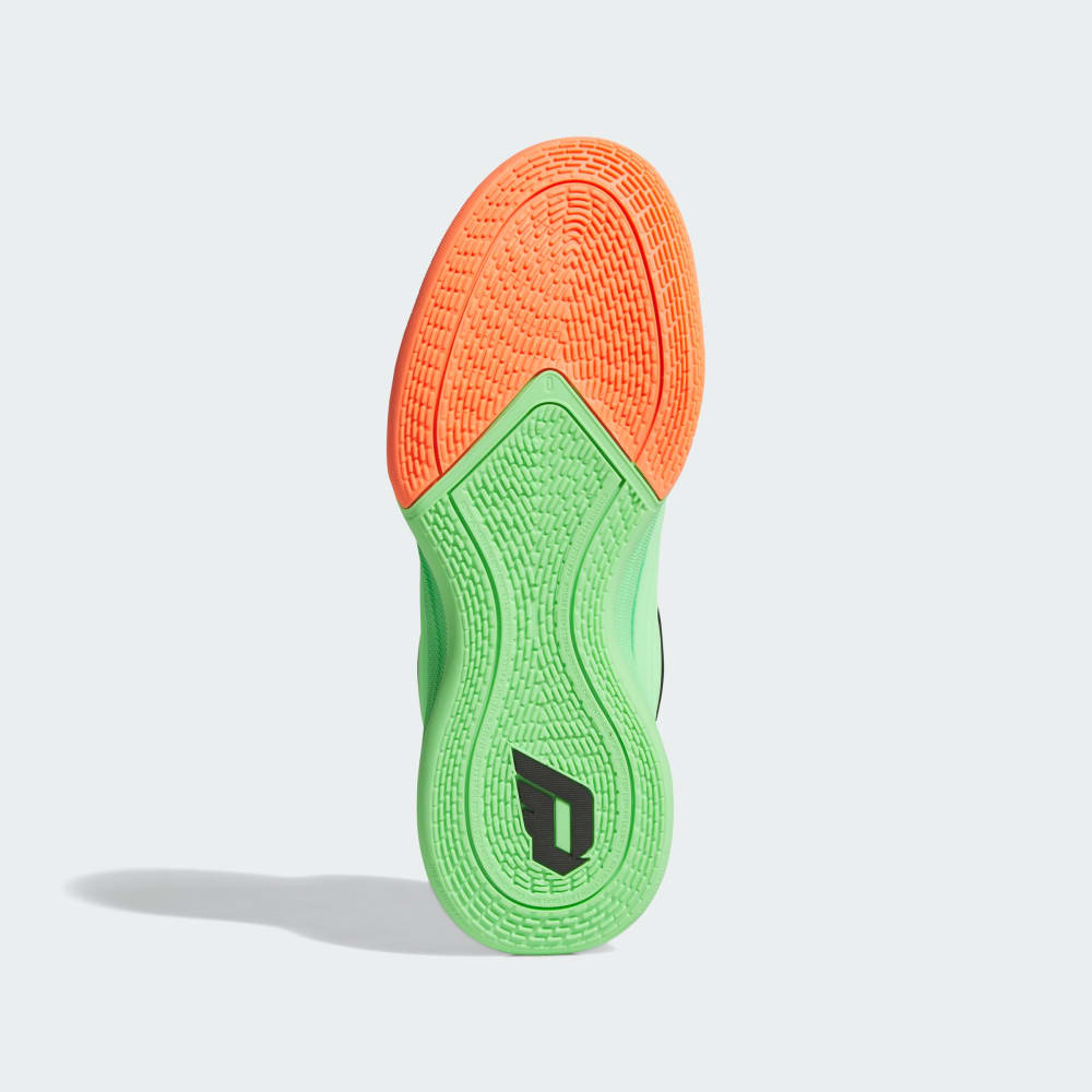 Кроссовки Adidas Dame X Shoes, цвет Lime Burst/Signal Coral/Blue Burst — фото 3