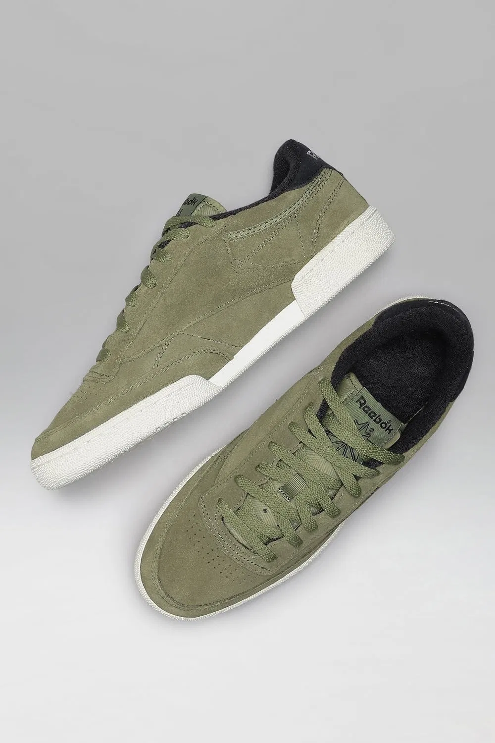 Кроссовки мужские Reebok Workout Low Classic, Grittygreen Black Chalk — фото 3