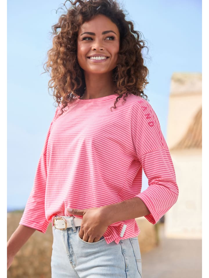 

Рубашка с рукавами 3/4 розово-оранжевого цвета ELBSAND