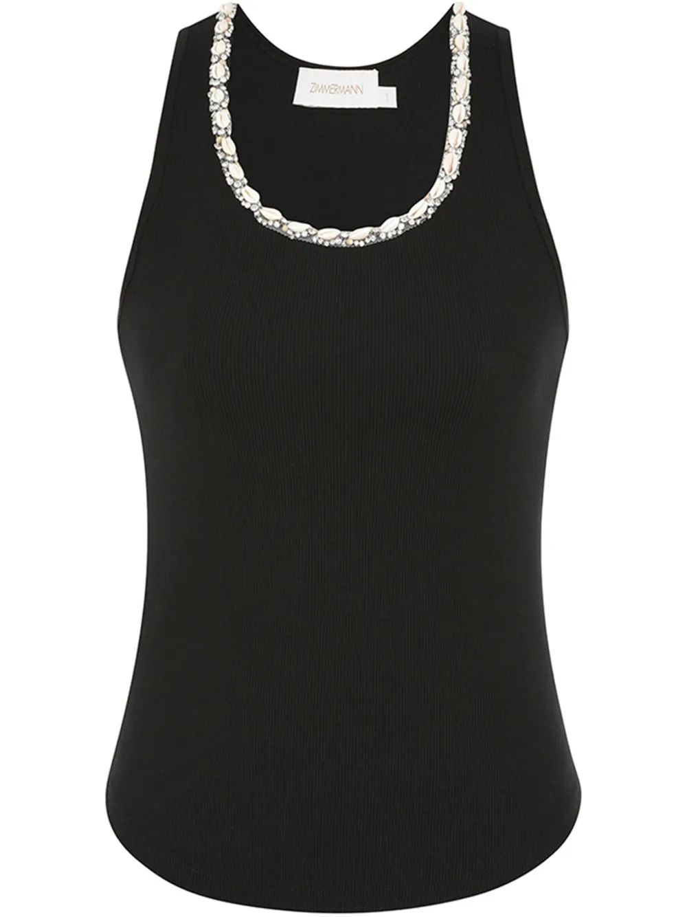 

Топ Illuminate tank top ZIMMERMANN, черный