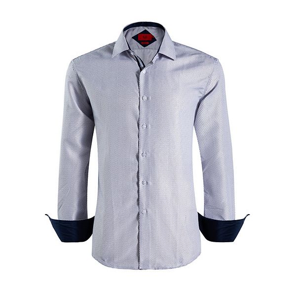 Мальчиковая рубашка slim fit в рубчик Elie Balleh, White — фото 2