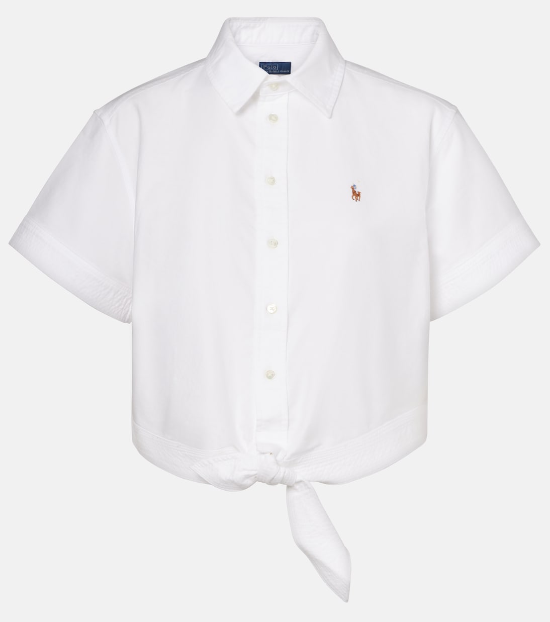 

Короткая хлопковая рубашка Polo Ralph Lauren, Bsr White