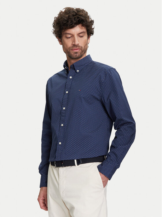 

Рубашка обычного кроя MW0MW39437 Tommy Hilfiger, синий