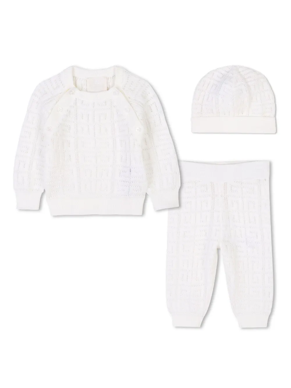 

Комплект из топа и брюк с логотипом 4G Givenchy Kids, белый