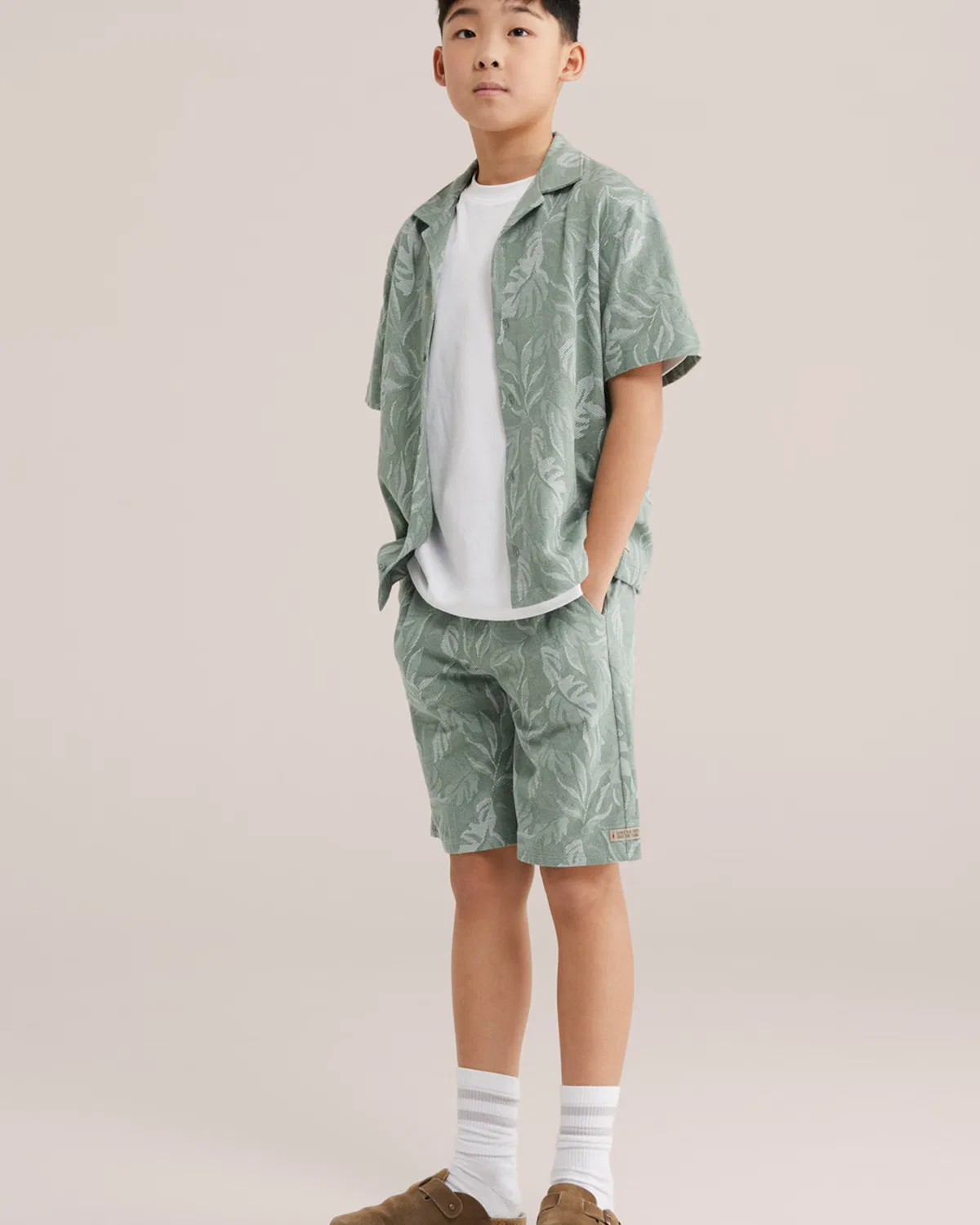 Рубашка на пуговицах стандартного кроя We Fashion, Light Green — фото 4