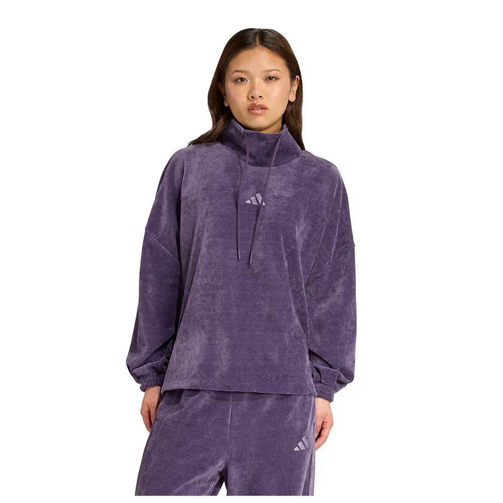 

Толстовка adidas Tiro Velour High-Neck, фиолетовый