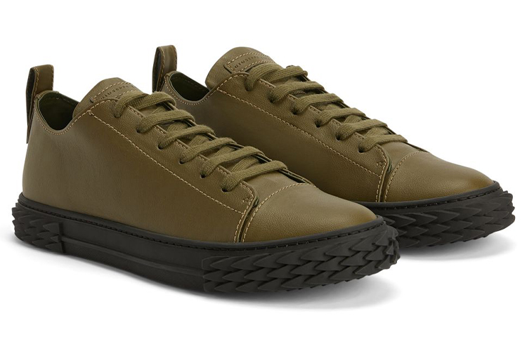 /GZ Blabber Low-Top Стильные скейтбординговые кроссовки мужские Army Green Giuseppe Zanotti — фото 2