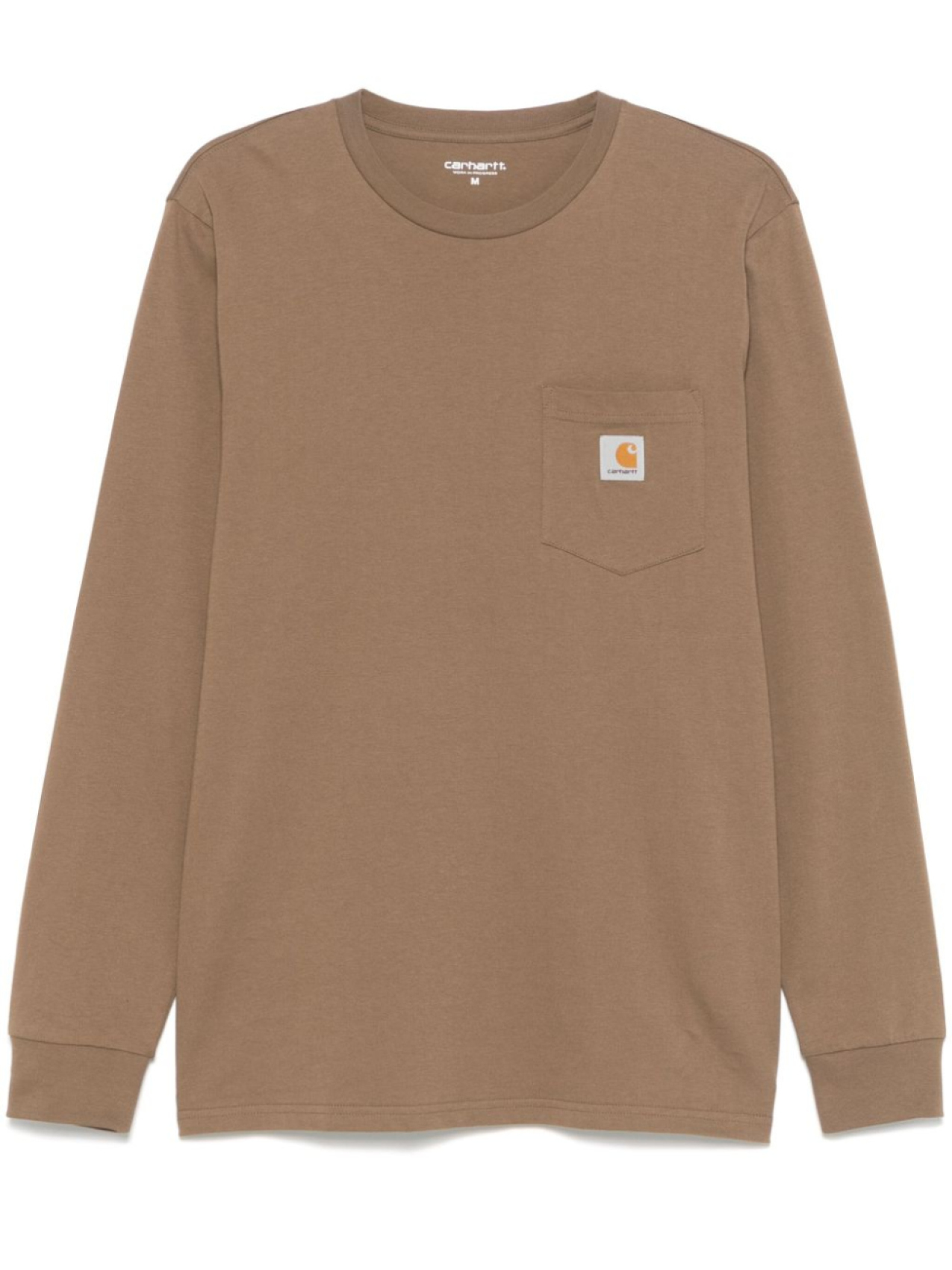 

Carhartt WIP футболка с нагрудным карманом, коричневый