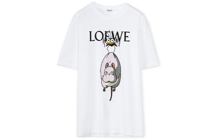 

Футболка женская Loewe Spirited Away с принтом, белый