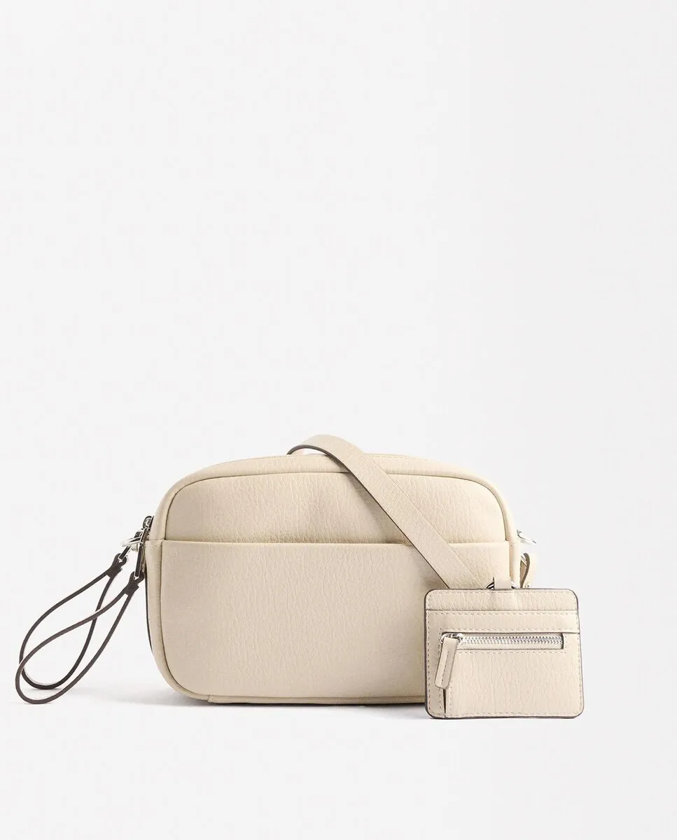 

Женская сумка через плечо с несколькими отделениями и застежкой-молнией, однотонная Parfois, цвет Crudo
