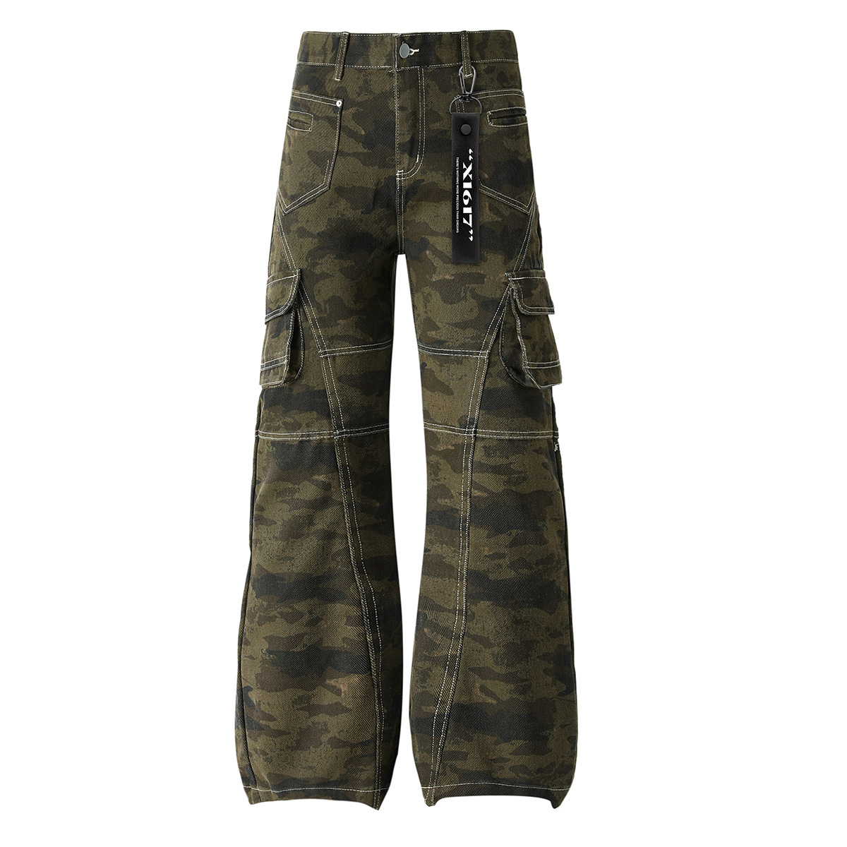 

X1617 Повседневные брюки Unisex Camouflage брюки Moderate Bootcut