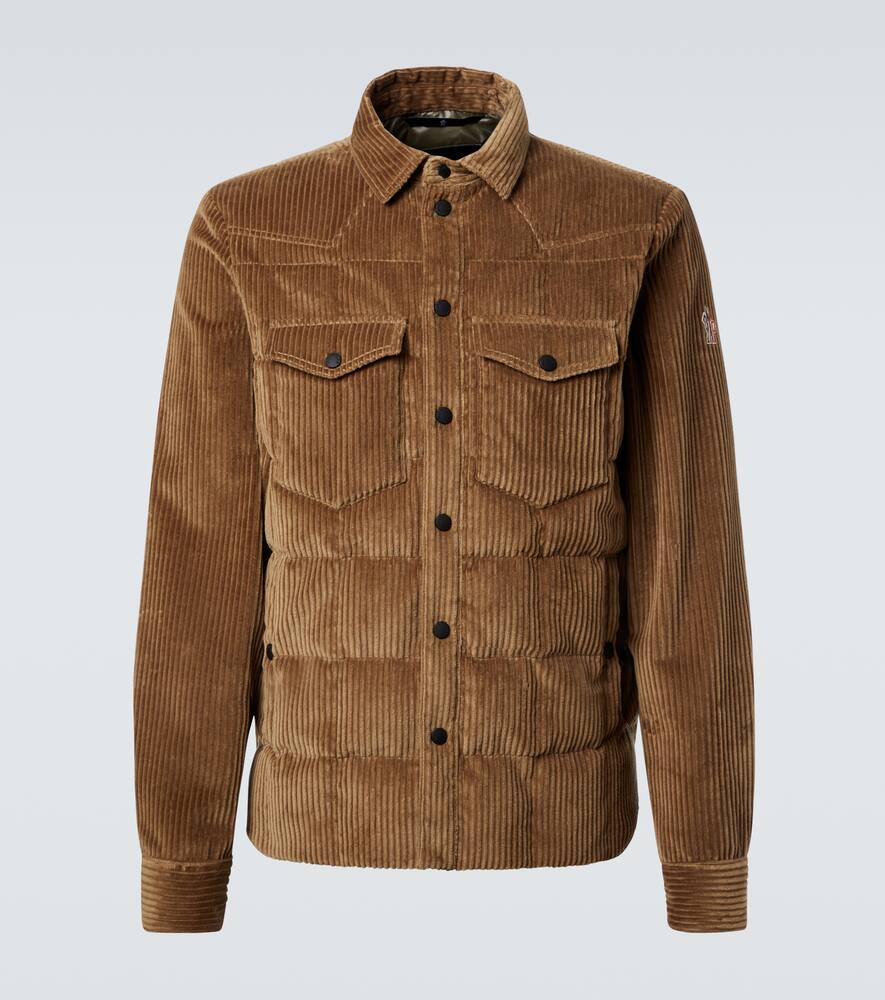 

Джилт хлопковый вельветовый пуховик Moncler Grenoble, Sponge