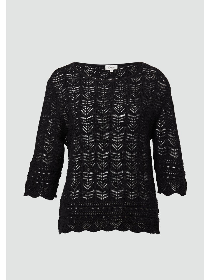 

Вязаный свитер в цвете 9999_черный s.Oliver