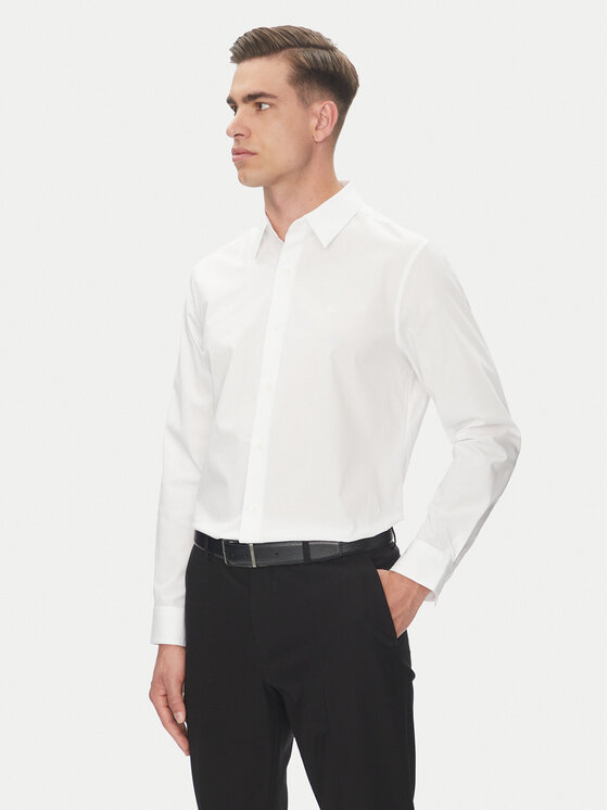 

Рубашка облегающего кроя LV04LB148G Calvin Klein, белый