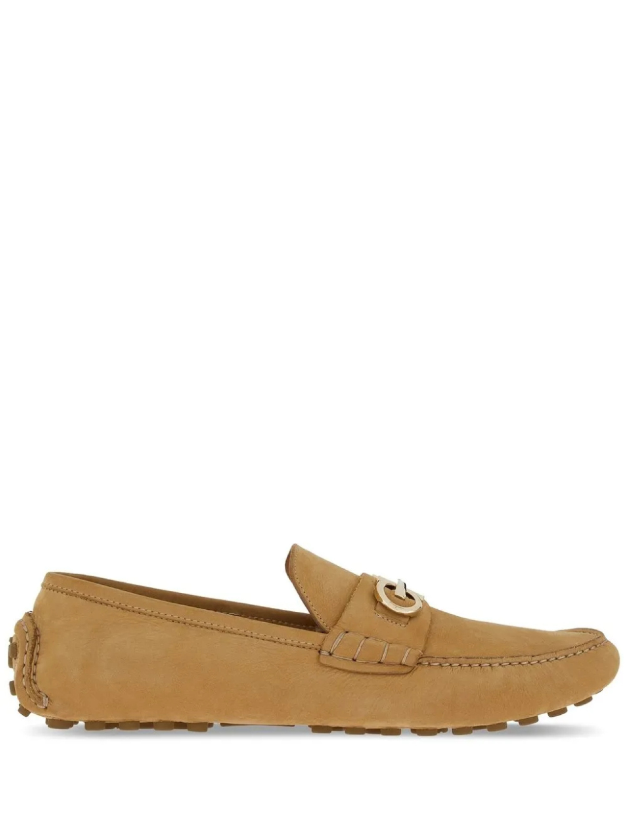 

Лоферы с декором Gancini Ferragamo, нейтральный