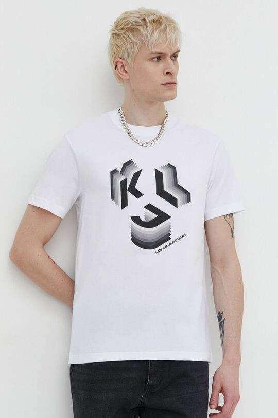 

Хлопковая футболка Karl Lagerfeld Jeans, белый