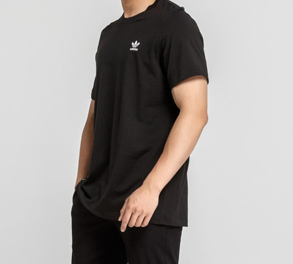 Футболка originals side cashew printing sports short sleeve black Adidas, черный — фото 2