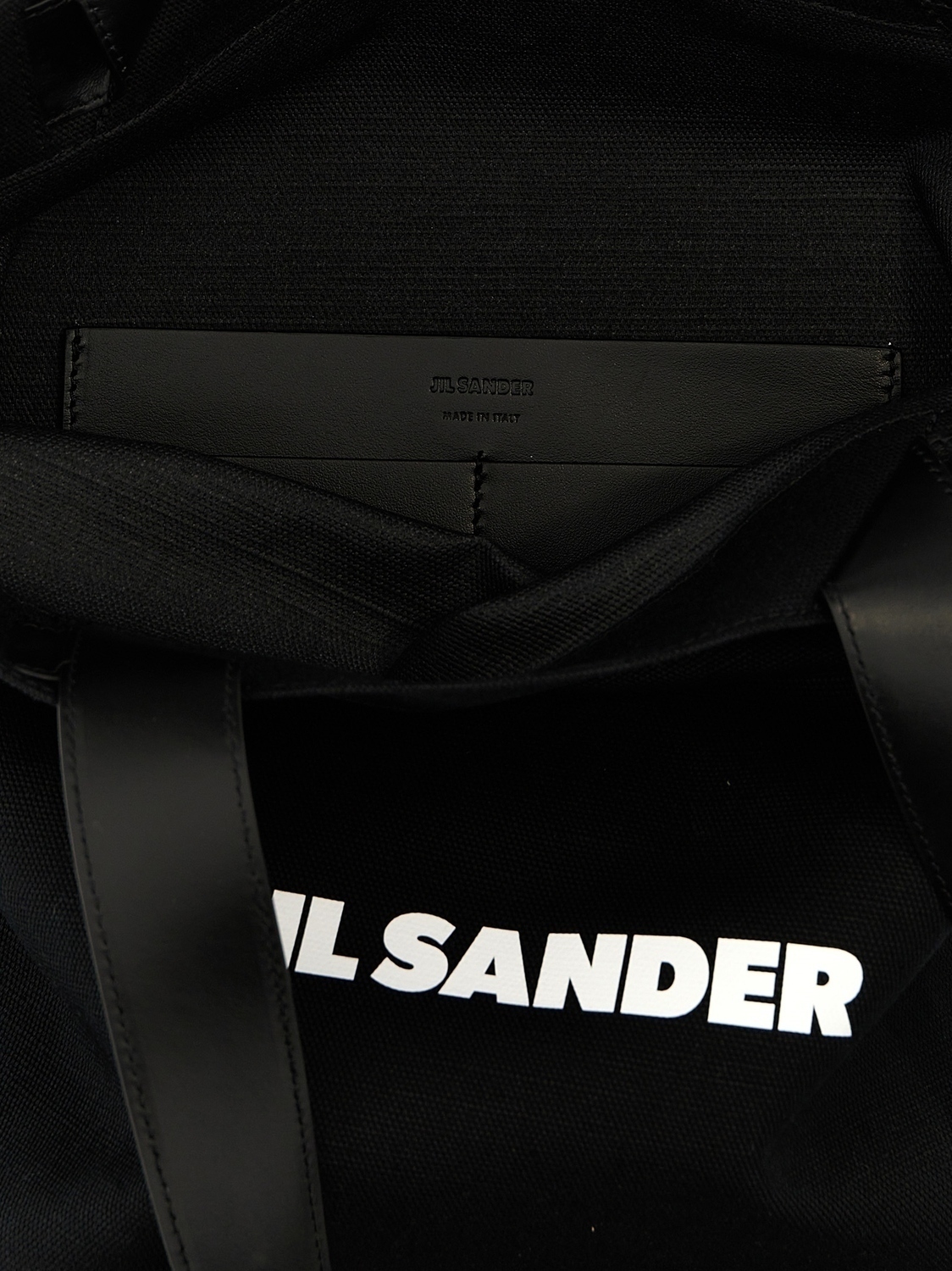Средняя сумка-шоппер «Flat Shopper» JIL SANDER, черный — фото 4