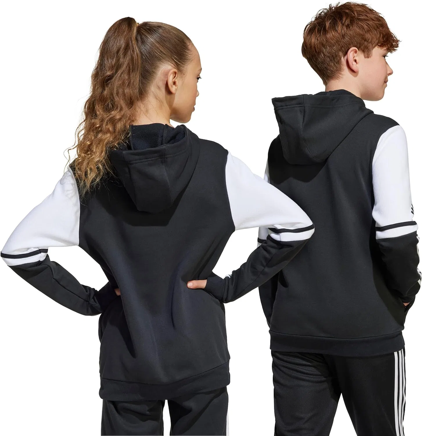 Детская худи Squadra25, adidas, черный/белый — фото 3