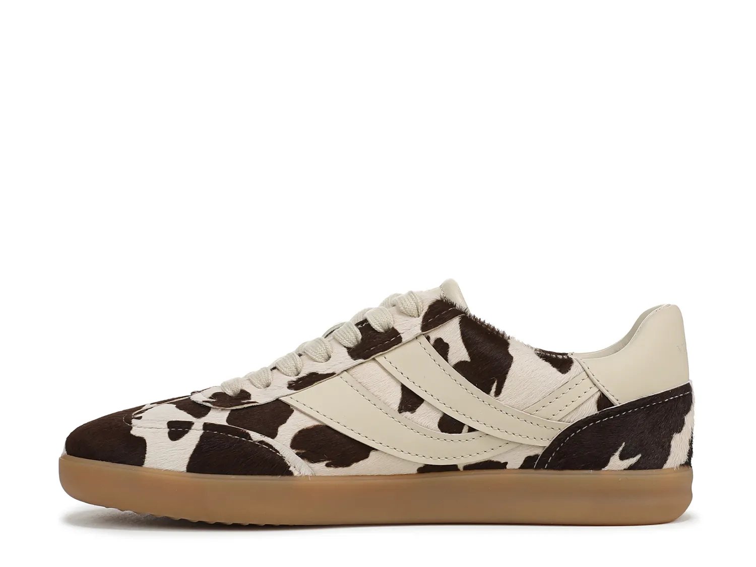 Кроссовки Vince Oasis Sneaker, White/Brown Cow Print — фото 3