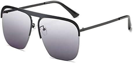 

Солнцезащитные очки квадратной формы для женщин и мужчин, большие солнцезащитные очки, модные очки для путешествий и пляжа, очки с защитой от УФ-излучения UV400 MTZJH, Black Grey