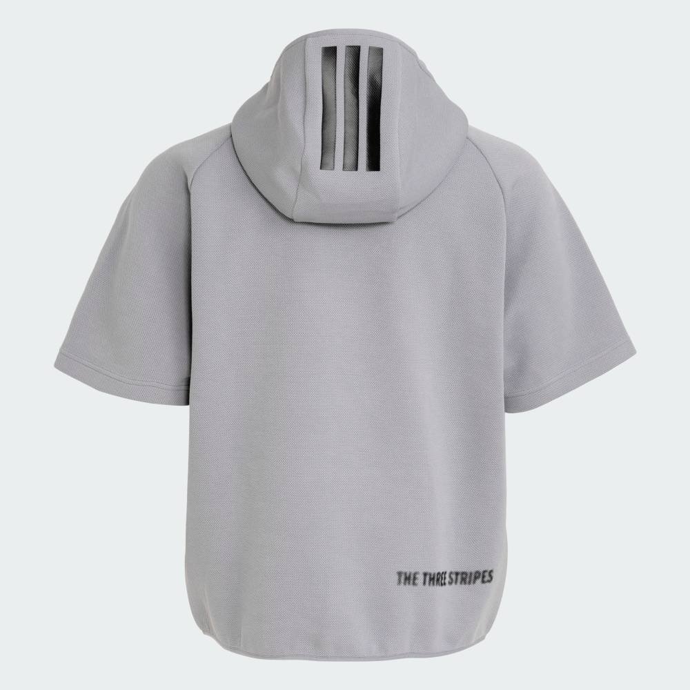 Толстовка с коротким рукавом [для гольфа] Adidas, gray — фото 2