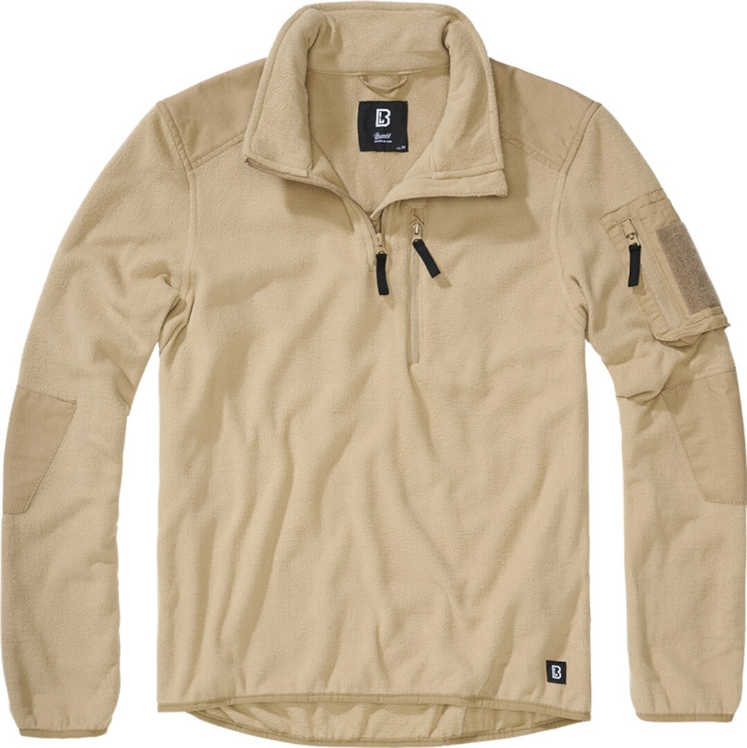 

Свитер Brandit Fleece Ripstop Half Zip Sweater, бежевый