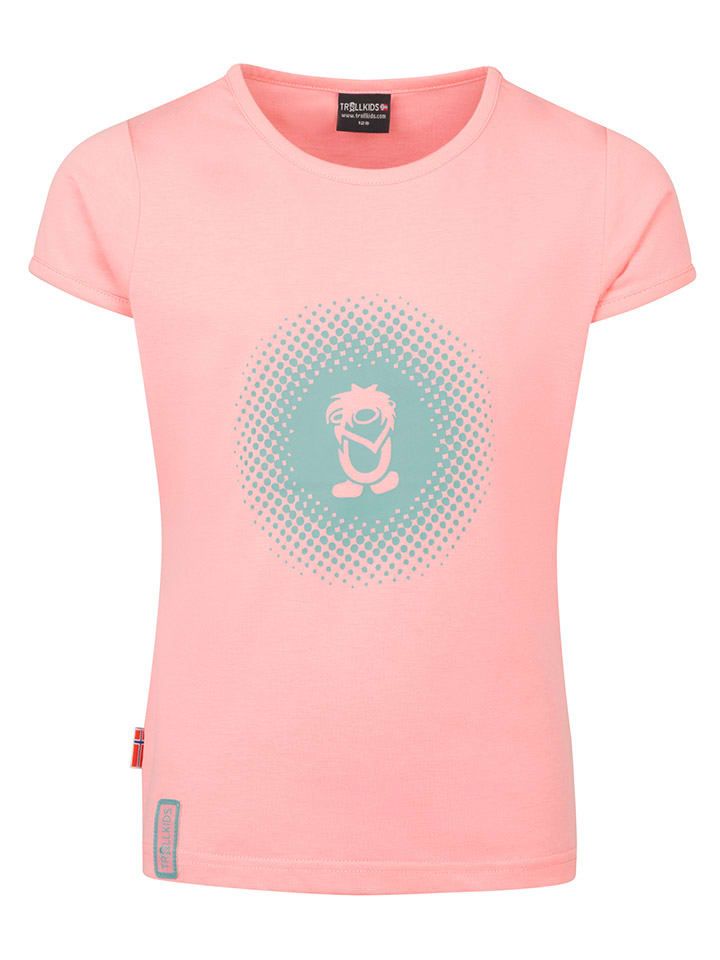 

Trollkids Функциональная рубашка "Logo T" розового цвета