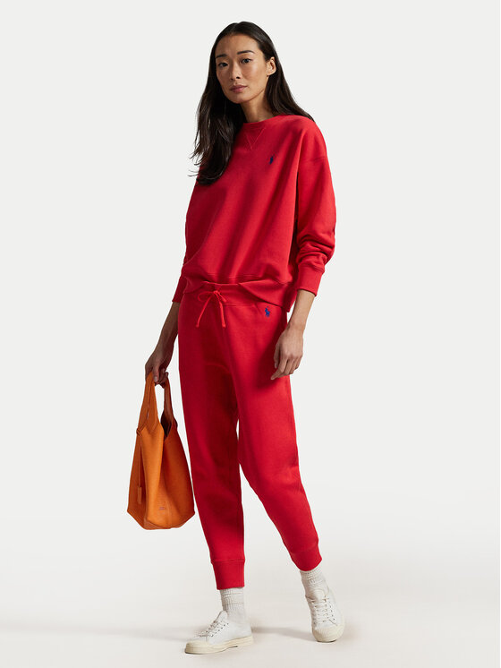 Зауженные спортивные штаны 211949978023 Polo Ralph Lauren, красный — фото 2