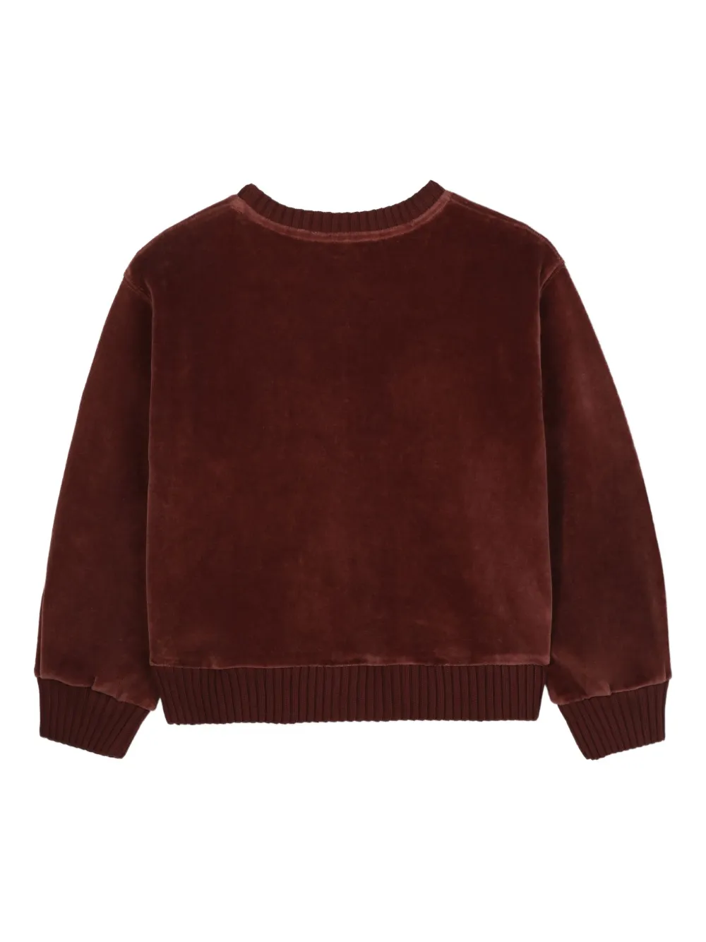Толстовка с вышитым логотипом Chloé Kids, красный — фото 2
