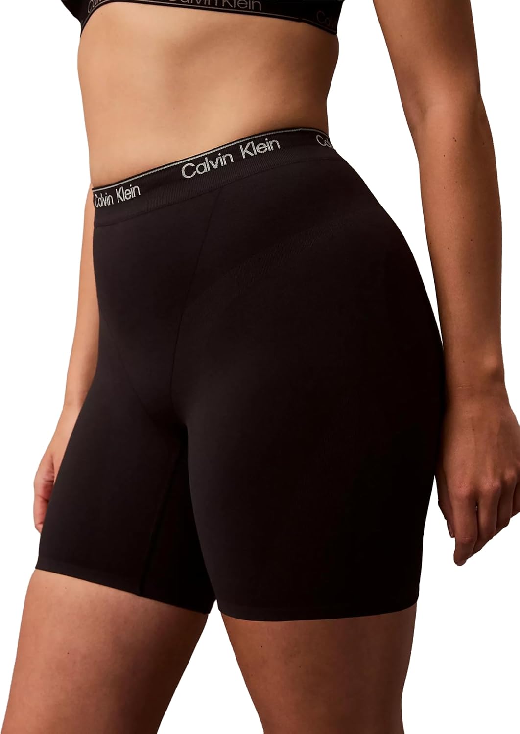 Утягивающее белье Calvin Klein Icon для женщин, шорты до середины бедра, Black — фото 4