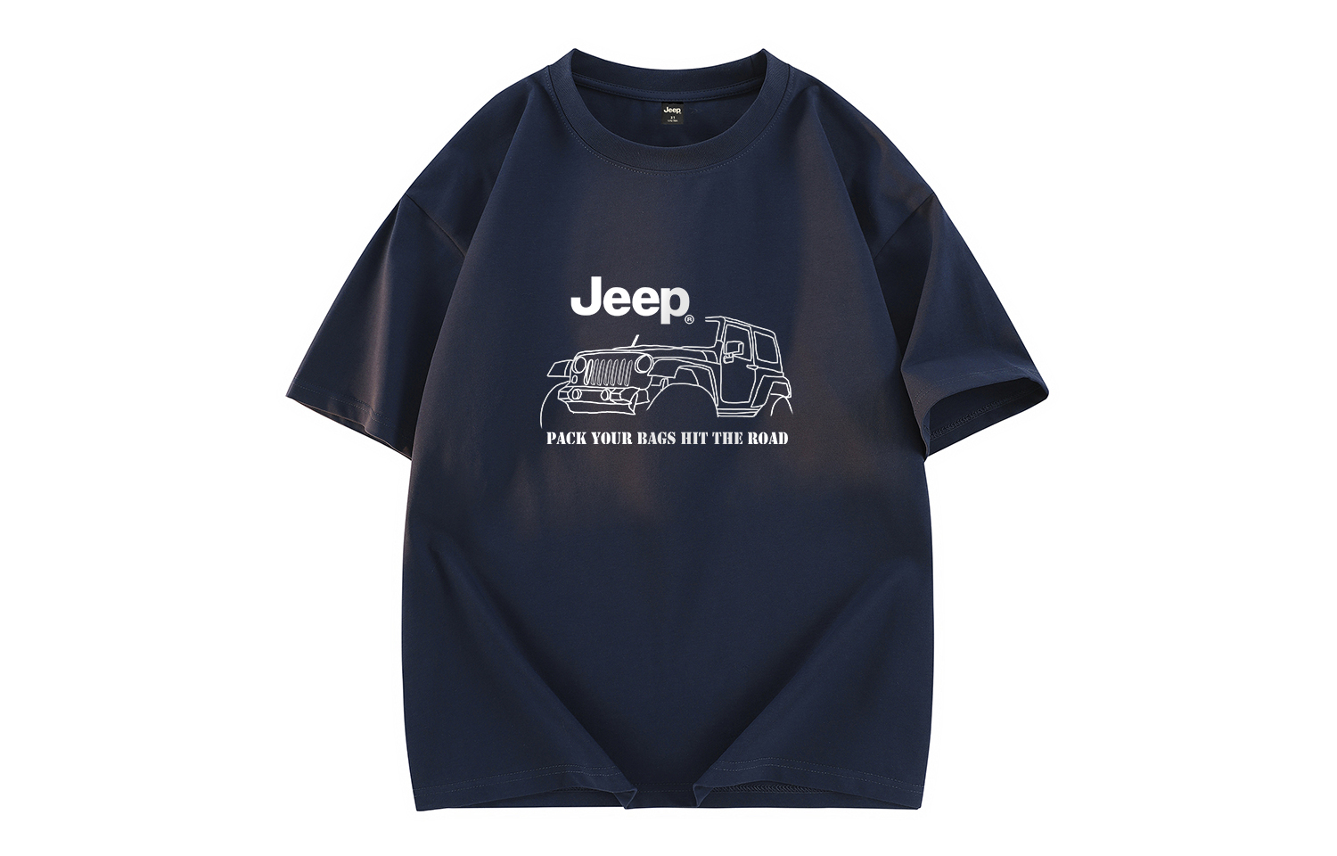 

Футболка Unisex Crew Neck Moderate Heavyweight Jeep, темно-синий