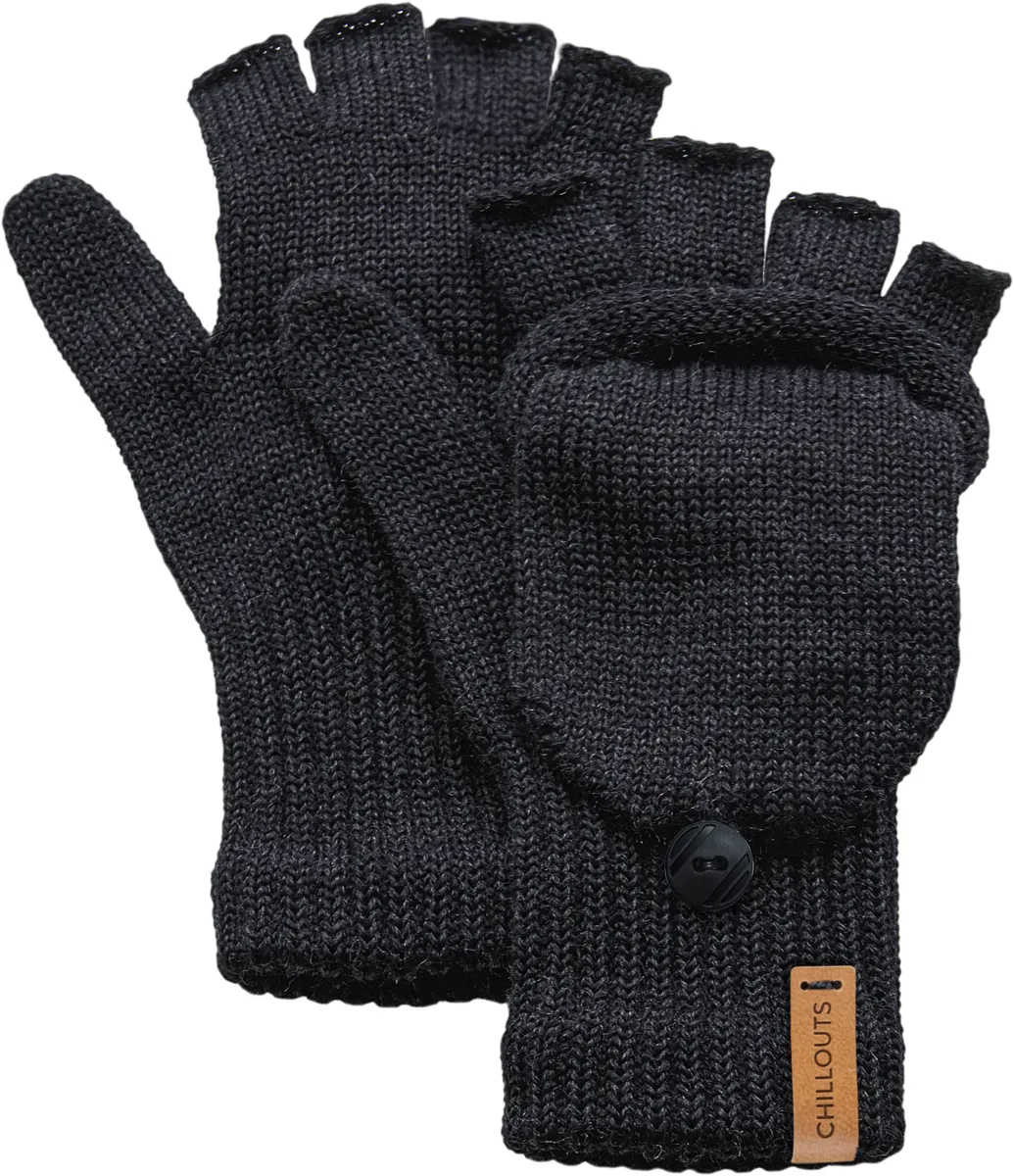 

Вязаные перчатки для чиллаута "Laney Glove" из мериносовой шерсти Chillouts, черный