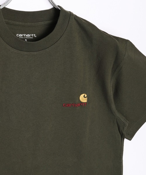 

Футболка с коротким рукавом, вышитый логотип, 100% органический хлопок Carhartt WIP, зеленый