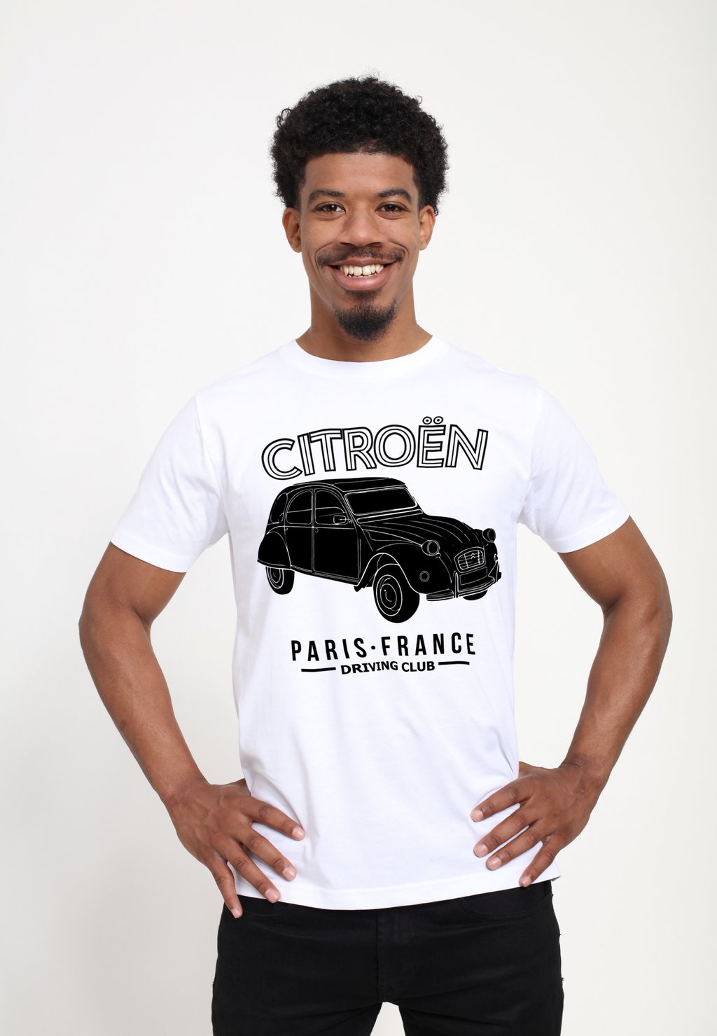 

Футболка с принтом CITROEN DRIVING CLUB PARIS FRANCE Henry Tiger, белый